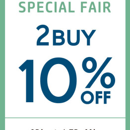 ３日間限定！２点以上で10％オフ