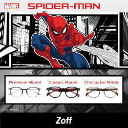 Zoff初となる「スパイダーマン」単独アイウェアコレクション、ついに登場！
