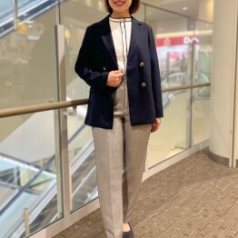 【レディス】ダブルジャケット＆配色カーディガン