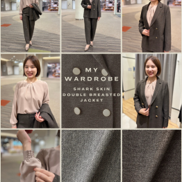 【My wardrobe】シャークスキン・ダブルジャケット＆パンツ