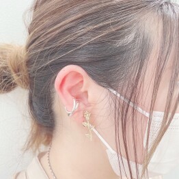 metal flower earring & pierce 🌹✨