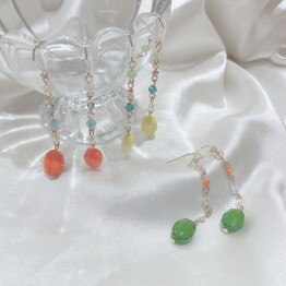 Colorful Beads Pierce 🍊🍋🥝