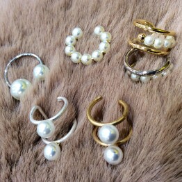 Pearl Ear Cuffs *+。