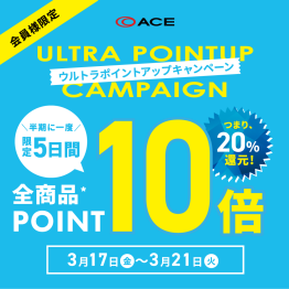 当日登録可☆エースポイント10倍キャンペーン★