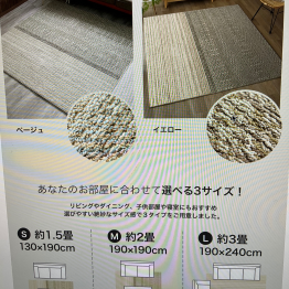 一流メーカーのラグ処分品を揃えました‼️