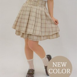 【新色入荷】大人気ミニスカが甘めチェックで新登場♪
