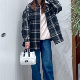 ロゴハンドルキルトミニショルダーバッグ   