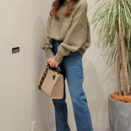 スパンコールニットプルオーバー