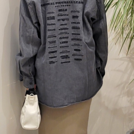 【NFL】刺繍デニムシャツ