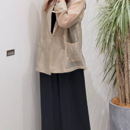 シャツ感覚で着られるシアーシャツ✨
