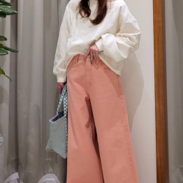カラーバギーデニム