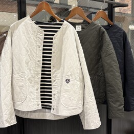 OCVLノーカラーキルトJK入荷しました！