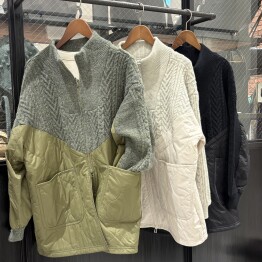 異素材合わせのブルゾン入荷しました！！