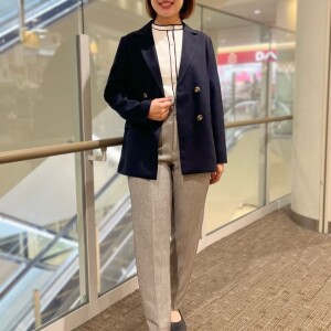 【レディス】ダブルジャケット&配色カーディガン