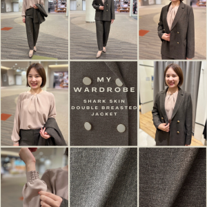 【My wardrobe】シャークスキン・ダブルジャケット＆パンツ