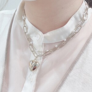 heart × Pearl necklace ♡*+。