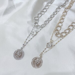 NEW layered coin necklace ！！