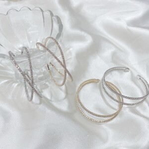 Line stone bracelet☆彡