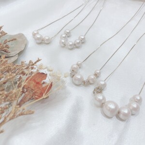 Cotton Pearl Necklace ◯*+。