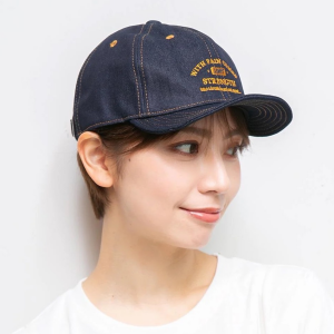 【デニムステッチロゴ刺繍アンパイア】