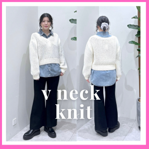 ザックリＶネックニットＰＯ 