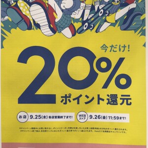 andSTポイント20%還元開催！