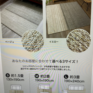 一流メーカーのラグ処分品を揃えました‼️