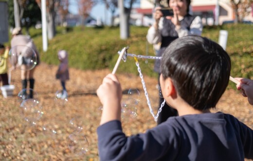 シャボン玉道具とシャボン玉液を一緒に作ろう！
