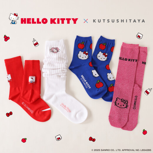 【HELLO KITTY×KUTSUSHITAYA】コラボソックス
