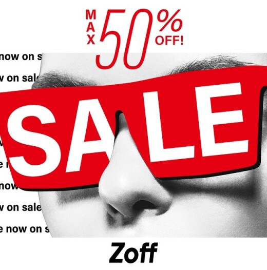 SALE期間中、フレームやサングラスが20％～50％OFFに！