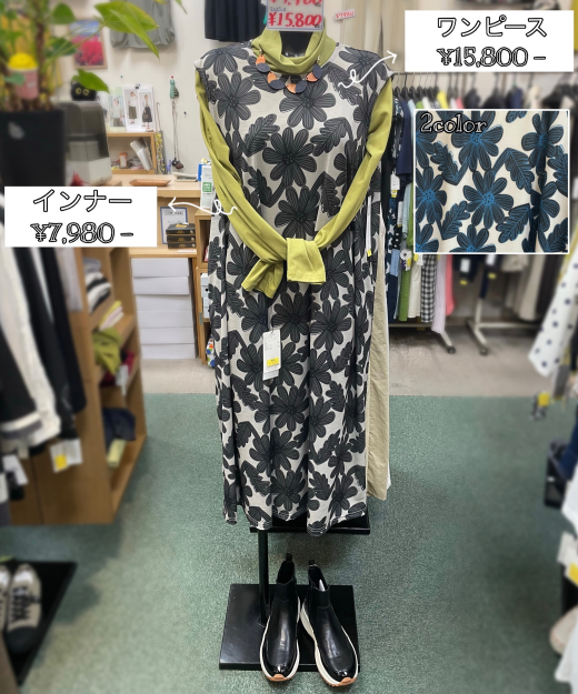 🪻レトロフラワーワンピース🪻