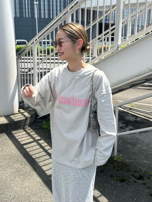 【新作入荷】SEADAMロゴプリントビッグシルエットロンTee