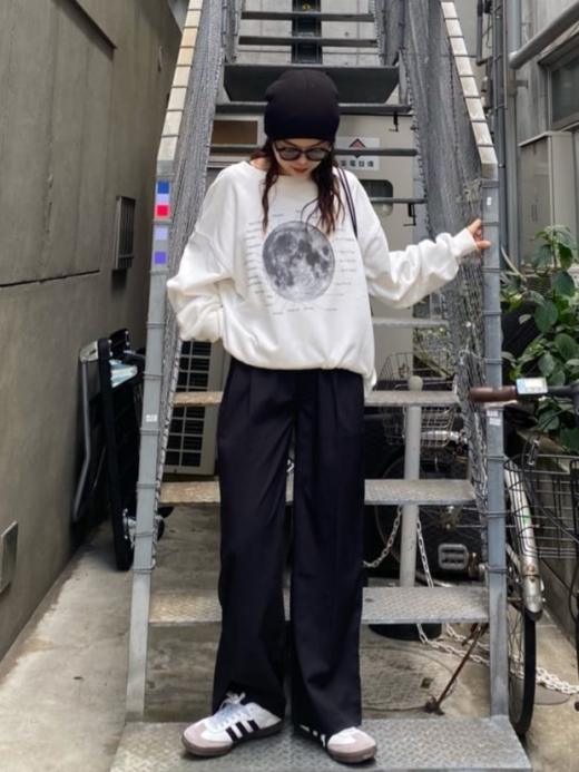 【Dickies】別注ツータックワイドパンツ