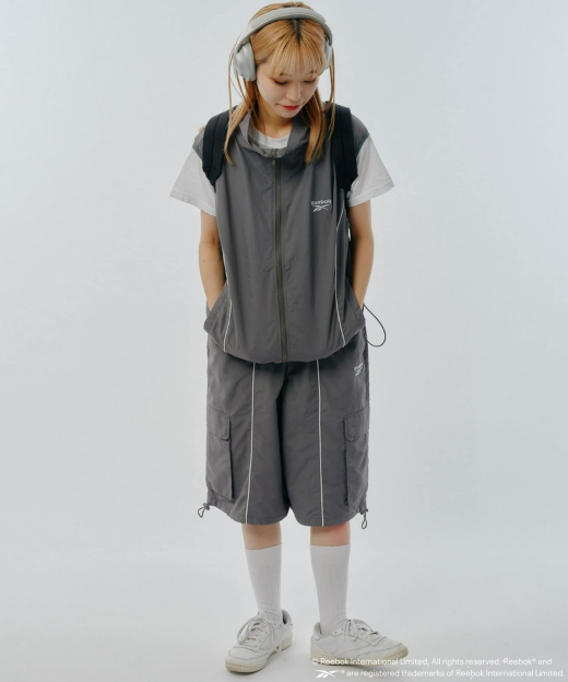 【Reebok別注】ナイロンベスト&カーゴショーツ