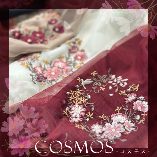 【秋物新作】コスモス刺繍がポイントのプルオーバー♪