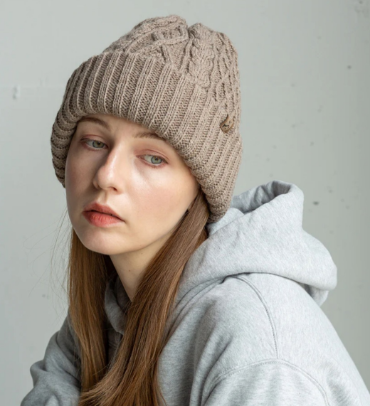 【イタリア糸プレイドケーブルワッチ】