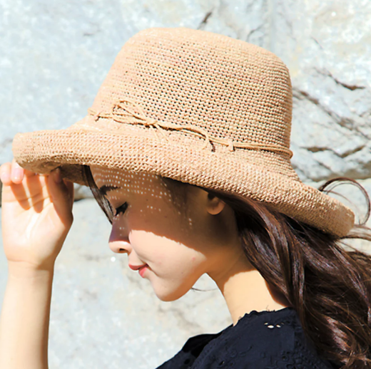 【ラフィア超コマ編みセーラー】