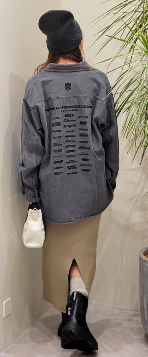【NFL】刺繍デニムシャツ