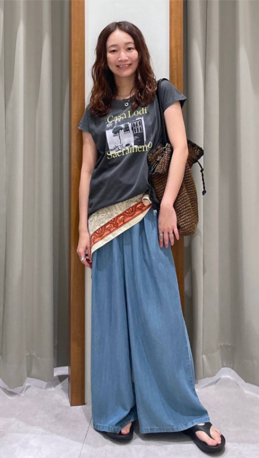 サマーデニムワイドＰＴ 