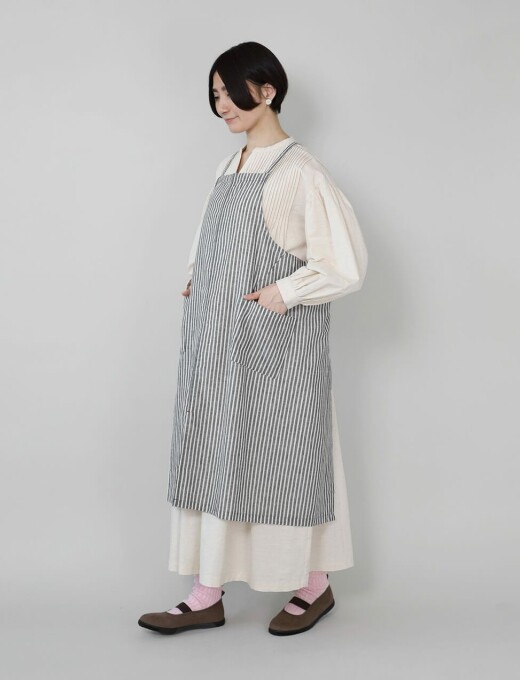 コットンリネンエプロン