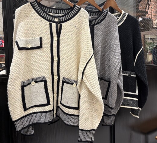 ジャケットライクなニットカーディガン入荷しました！