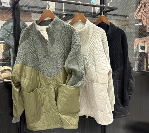 異素材合わせのブルゾン入荷しました！！