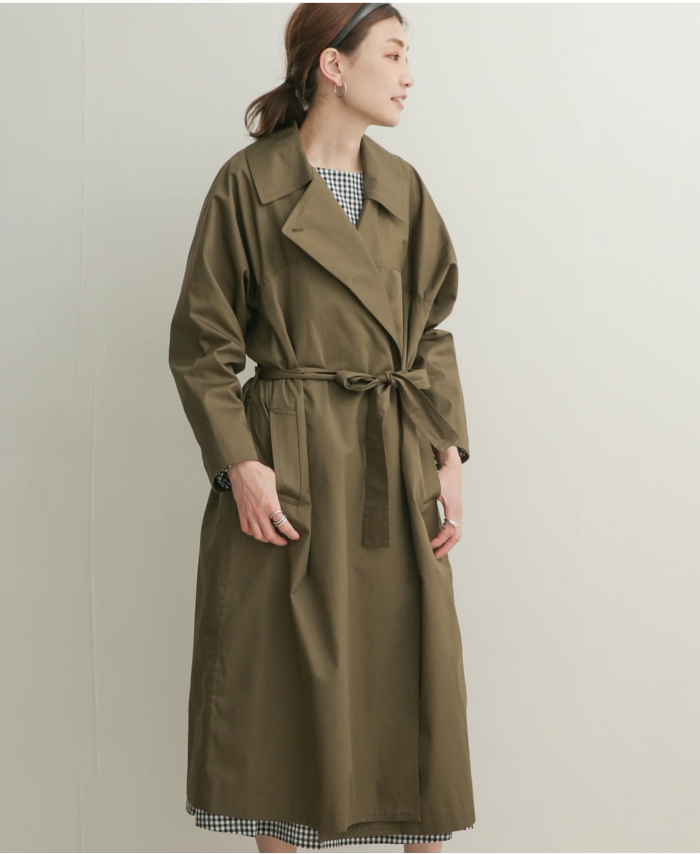 【mizuiro ind】dolman sleeve trench coat