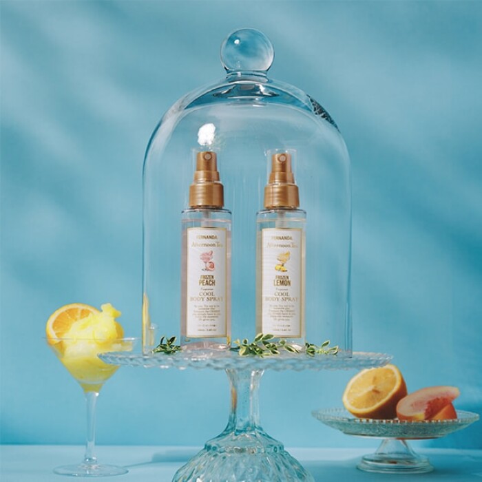 「FERNANDA」監修のフレグランスコレクションに、 ひんやり感を楽しめるフローズンピーチ、フローズンレモンの香りが新登場！