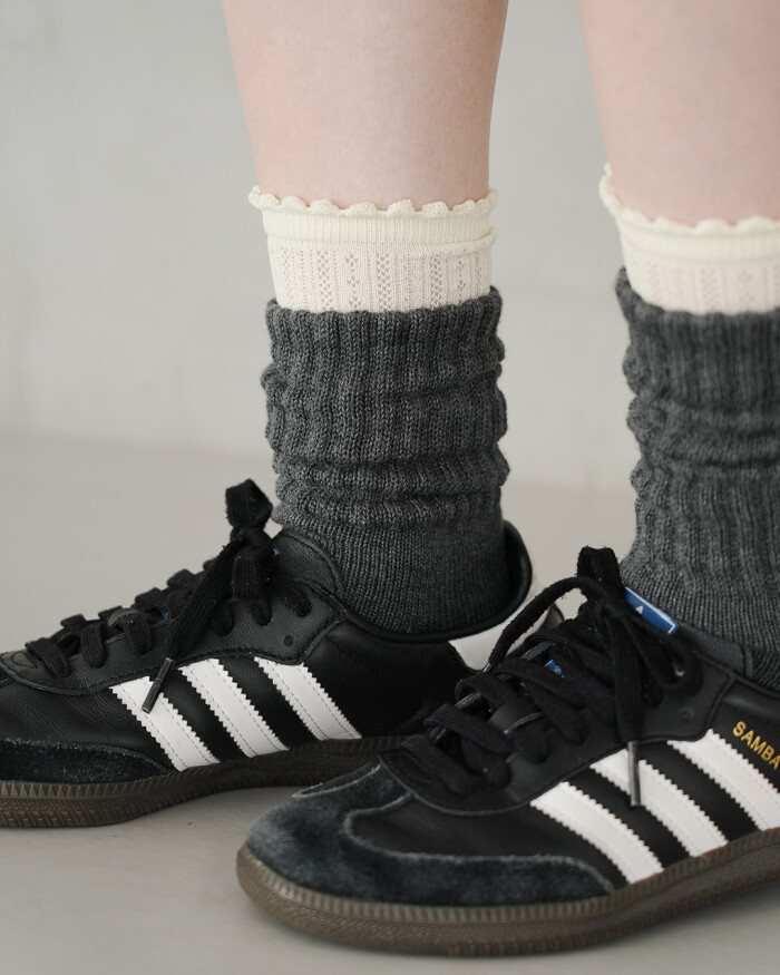 【靴下屋】今季トレンドのレイヤードスタイル ♥