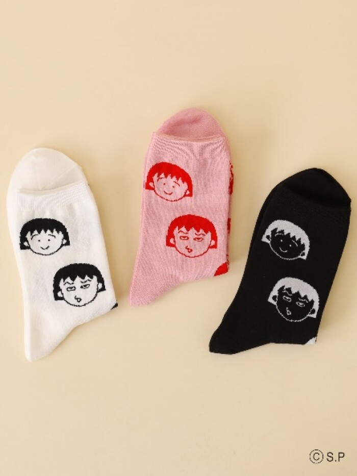 さくらももこ×Tabio のコラボソックスが登場🧦🩷