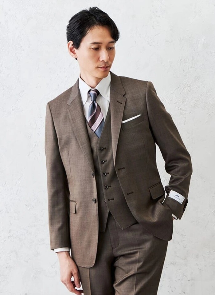 【EDWIN×P.S.FA】デニムライク　ウールジャケット　ベージュ/ブラウン/カーキ/ブルー