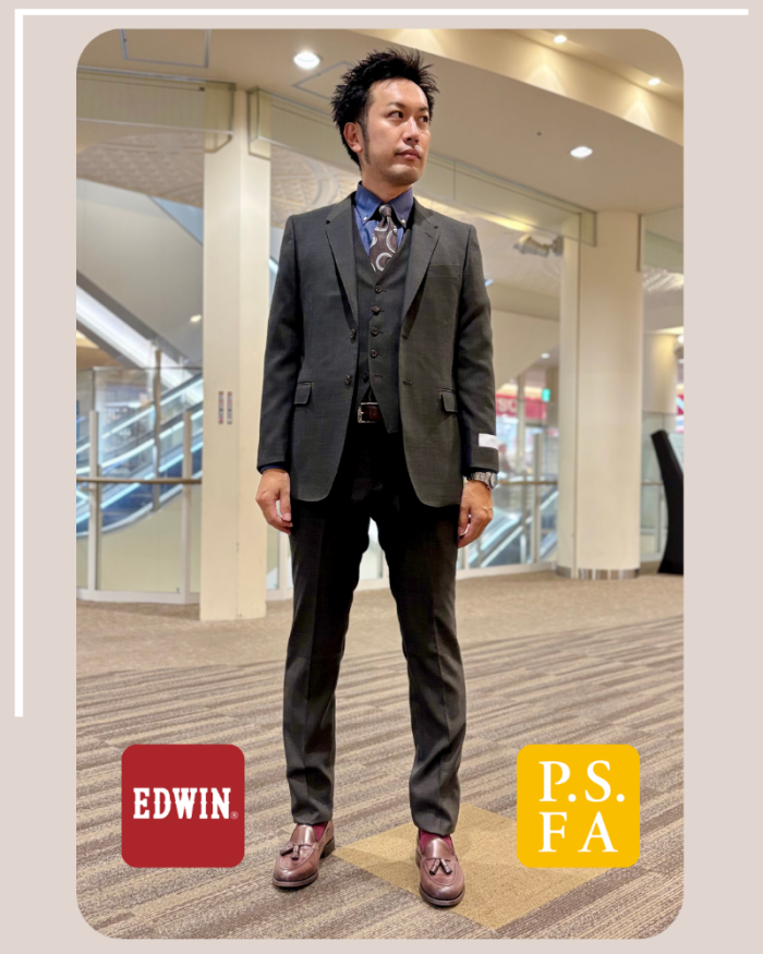 【EDWIN×P.S.FA】デニムライク ウールセットアップ