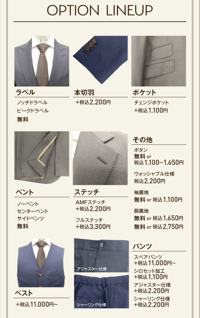 PATTERN ORDER SUIT｜パーフェクトスーツファクトリー｜ショップ