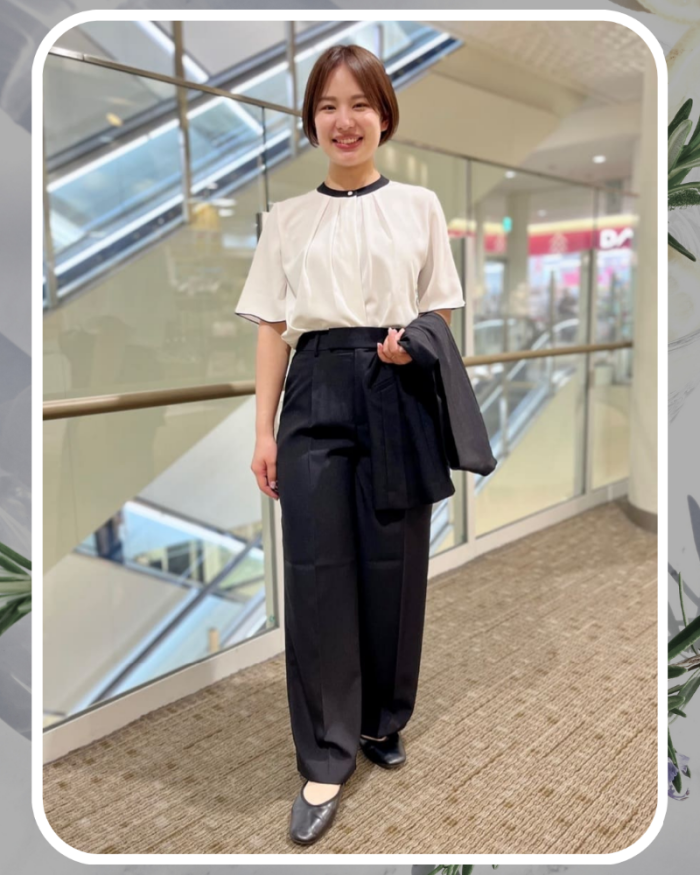 【夏におススメ】レディスリネンライク・ジレ×ワイドパンツ